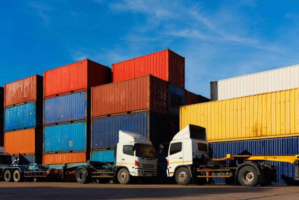International freight shipping containers